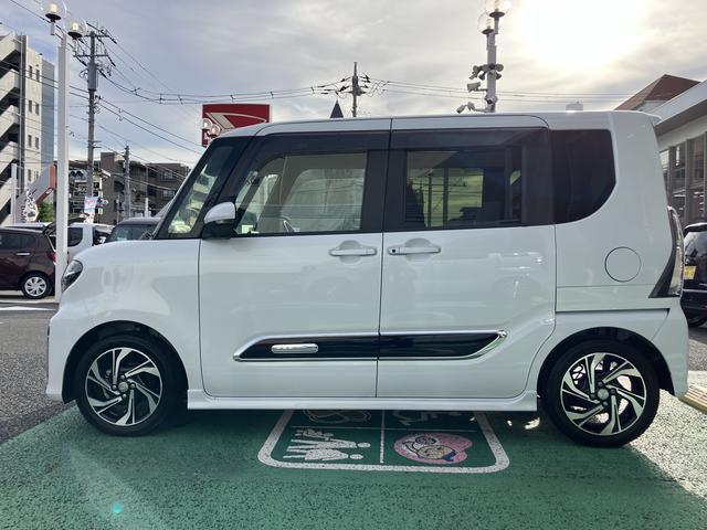タントカスタムＲＳスタイルセレクション　カーナビ　ＥＴＣ　ドラレコ保証　新車保証・まごころ保証　１年間・走行距離無制限付き　純正７インチスタンダードナビ　ＥＴＣ車載器　パノラマモニター　ナビ連動前後録画ドライブレコーダー　フロントシートヒーター　両側電動スライドドア（東京都）の中古車