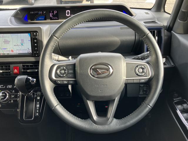 タントカスタムＲＳスタイルセレクション　カーナビ　ＥＴＣ　ドラレコ保証　新車保証・まごころ保証　１年間・走行距離無制限付き　純正７インチスタンダードナビ　ＥＴＣ車載器　パノラマモニター　ナビ連動前後録画ドライブレコーダー　フロントシートヒーター　両側電動スライドドア（東京都）の中古車