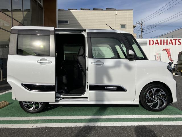 タントカスタムＲＳスタイルセレクション　カーナビ　ＥＴＣ　ドラレコ保証　新車保証・まごころ保証　１年間・走行距離無制限付き　純正７インチスタンダードナビ　ＥＴＣ車載器　パノラマモニター　ナビ連動前後録画ドライブレコーダー　フロントシートヒーター　両側電動スライドドア（東京都）の中古車