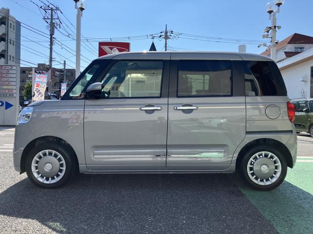 ムーヴキャンバスセオリーＧ　フロントシートヒーター　電動スライドドア保証　新車保証・まごころ保証　１年間・走行距離無制限付き　電動パーキングブレーキ　両側電動スライドドア　フロントシートヒーター　オートエアコン　ＬＥＤヘッドライト　パノラマモニター　キーフリー（東京都）の中古車