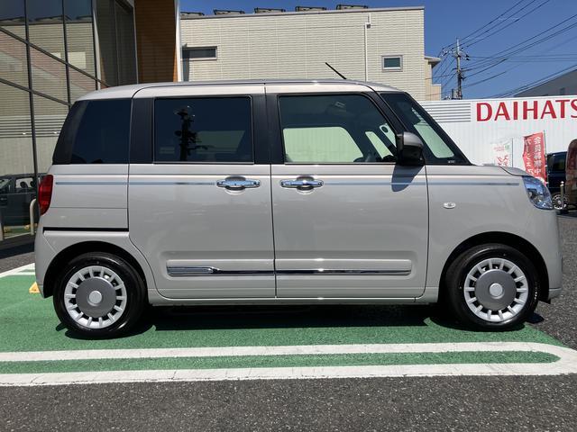 ムーヴキャンバスセオリーＧ　フロントシートヒーター　電動スライドドア保証　新車保証・まごころ保証　１年間・走行距離無制限付き　電動パーキングブレーキ　両側電動スライドドア　フロントシートヒーター　オートエアコン　ＬＥＤヘッドライト　パノラマモニター　キーフリー（東京都）の中古車