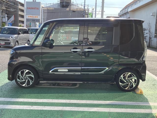 タントカスタムＲＳスタイルセレクション　９インチ純正ナビ　ドラレコ保証　新車保証・まごころ保証　１年間・走行距離無制限付き　９インチ純正ナビ　ＥＴＣ　ドラレコ　パノラマモニター　ＴＶキット　電動サイドブレーキ　キーフリーシステム　シートカバー　左右電動スライドドア（東京都）の中古車