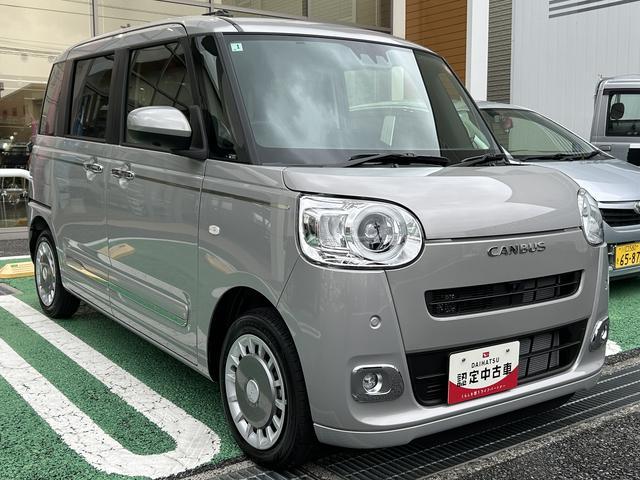 ムーヴキャンバスセオリーＧ　ＣＤデッキ　パノラマモニター対応カメラ保証　新車保証・まごころ保証　１年間・走行距離無制限付き　ＣＤデッキ　パノラマモニター対応カメラ　スマートアシスト　アイドリングストップ　クリアランスソナー　シートヒーター　ＬＥＤヘッドライト（東京都）の中古車