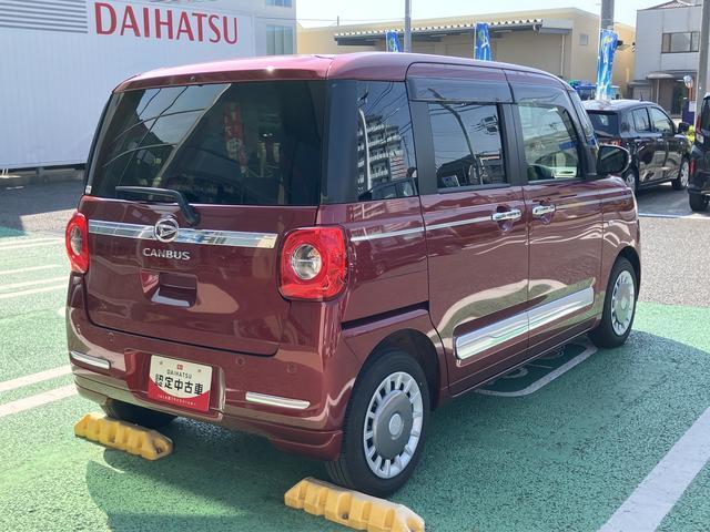 ムーヴキャンバスセオリーＧターボ　９インチ純正ナビ　ＥＴＣ車載器　ドラレコ距離無制限・１年保証付き　新車保証継承　９インチ純正ナビ　ＥＴＣ　ドラレコ　パノラマモニター対応カメラ　スマートアシスト　シートヒーター　ＬＥＤヘッドライト　キーフリーシステム　クリアランスソナー（東京都）の中古車