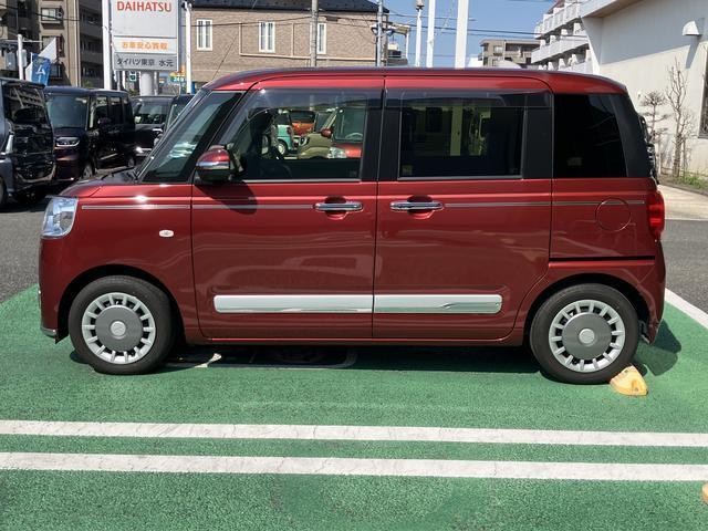 ムーヴキャンバスセオリーＧターボ　９インチ純正ナビ　ＥＴＣ車載器　ドラレコ距離無制限・１年保証付き　新車保証継承　９インチ純正ナビ　ＥＴＣ　ドラレコ　パノラマモニター対応カメラ　スマートアシスト　シートヒーター　ＬＥＤヘッドライト　キーフリーシステム　クリアランスソナー（東京都）の中古車