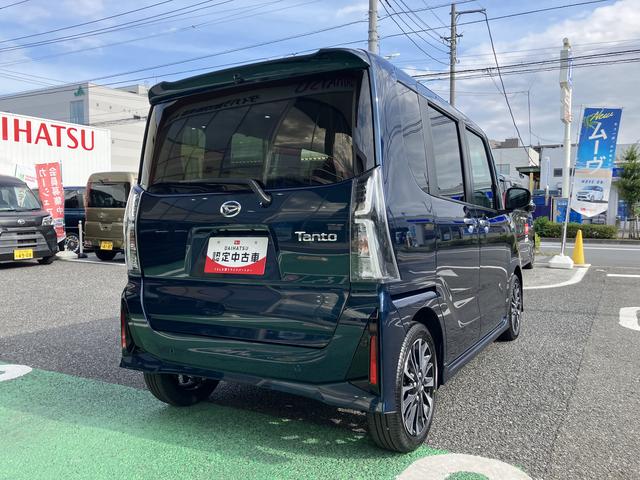 タントカスタムＲＳ　ＣＤデッキ保証　新車保証・まごころ保証　１年間・走行距離無制限付き　ＣＤデッキ　オートライト　スマートアシスト　キーフリーシステム　オートエアコン　シートヒーター　ＬＥＤヘッドライト　クリアランスソナー（東京都）の中古車