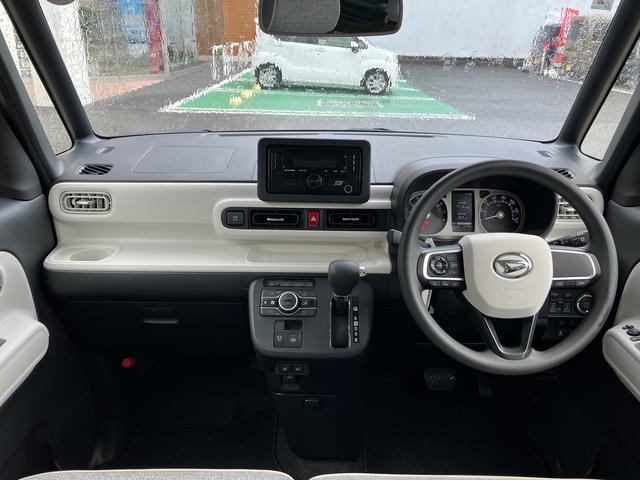 ムーヴキャンバスストライプスＧ　パノラマモニター　フロントシートヒーター保証　新車保証・まごころ保証　１年間・走行距離無制限付き　純正ＣＤチューナー　ＬＥＤヘッドライト　パノラマモニター　フロントシートヒーター　電動パーキングブレーキ　両側電動スライドドア　キーフリー（東京都）の中古車