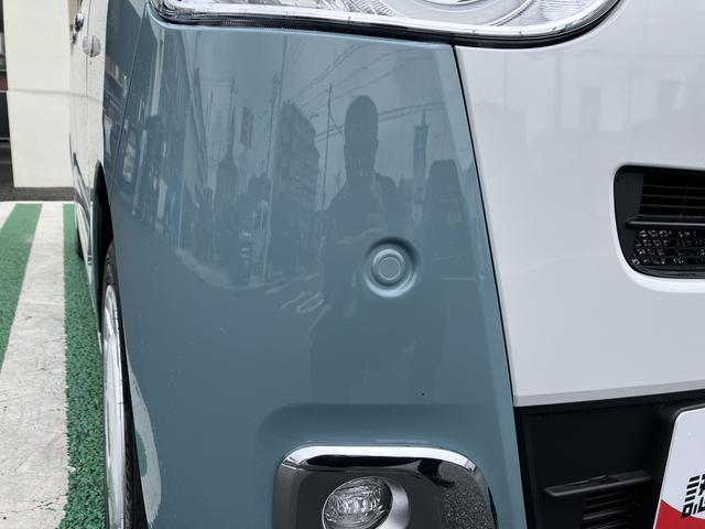 ムーヴキャンバスストライプスＧ　パノラマモニター　フロントシートヒーター保証　新車保証・まごころ保証　１年間・走行距離無制限付き　純正ＣＤチューナー　ＬＥＤヘッドライト　パノラマモニター　フロントシートヒーター　電動パーキングブレーキ　両側電動スライドドア　キーフリー（東京都）の中古車