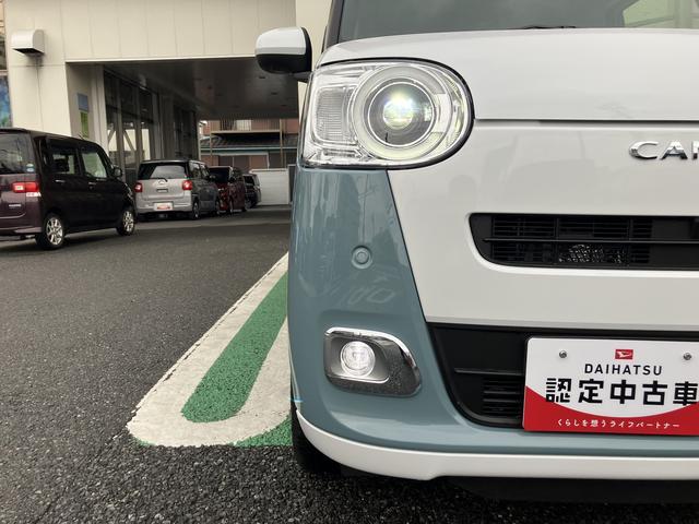 ムーヴキャンバスストライプスＧ　パノラマモニター　フロントシートヒーター保証　新車保証・まごころ保証　１年間・走行距離無制限付き　純正ＣＤチューナー　ＬＥＤヘッドライト　パノラマモニター　フロントシートヒーター　電動パーキングブレーキ　両側電動スライドドア　キーフリー（東京都）の中古車