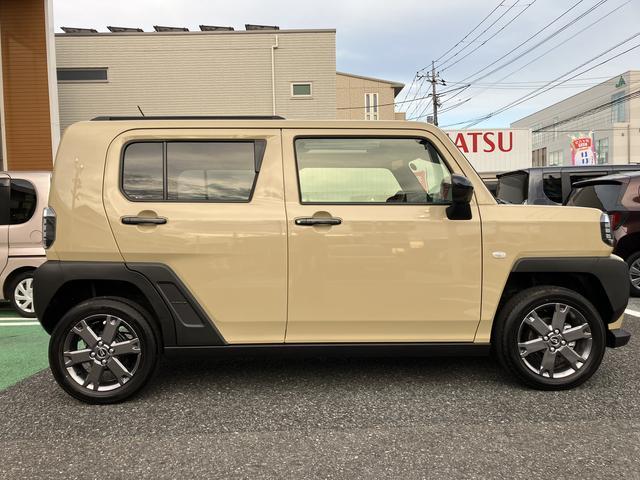 タフトＧターボ　ダーククロムベンチャー　フロントシートヒーター保証　新車保証・まごころ保証　１年間・走行距離無制限付き　純正ＣＤチューナー　フロントシートヒーター　ＬＥＤヘッドライト　パノラマカメラ　ホールド機能付き電動サイドブレーキ　カーペットマット（東京都）の中古車