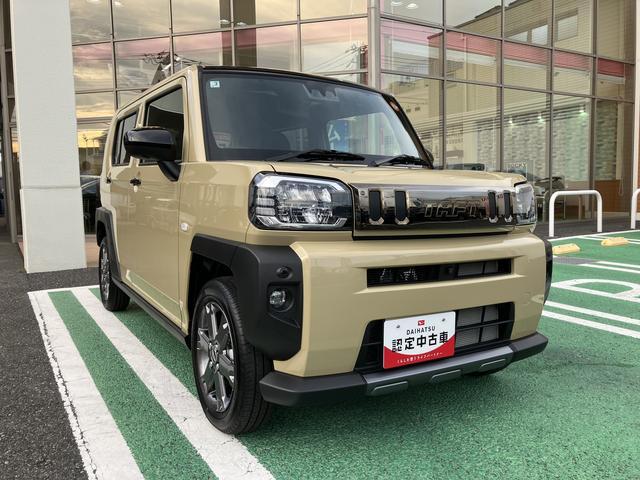 タフトＧターボ　ダーククロムベンチャー　フロントシートヒーター保証　新車保証・まごころ保証　１年間・走行距離無制限付き　純正ＣＤチューナー　フロントシートヒーター　ＬＥＤヘッドライト　パノラマカメラ　ホールド機能付き電動サイドブレーキ　カーペットマット（東京都）の中古車