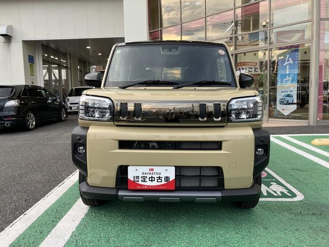 タフトＧターボ　ダーククロムベンチャー　フロントシートヒーター保証　新車保証・まごころ保証　１年間・走行距離無制限付き　純正ＣＤチューナー　フロントシートヒーター　ＬＥＤヘッドライト　パノラマカメラ　ホールド機能付き電動サイドブレーキ　カーペットマット（東京都）の中古車