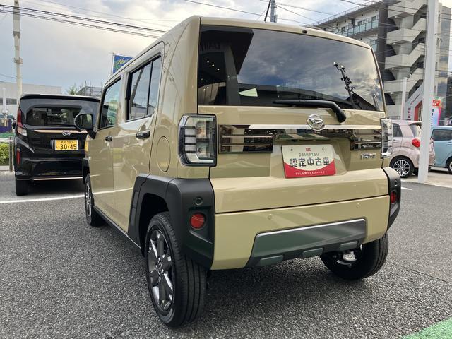 タフトＧターボ　ダーククロムベンチャー　フロントシートヒーター保証　新車保証・まごころ保証　１年間・走行距離無制限付き　純正ＣＤチューナー　フロントシートヒーター　ＬＥＤヘッドライト　パノラマカメラ　ホールド機能付き電動サイドブレーキ　カーペットマット（東京都）の中古車