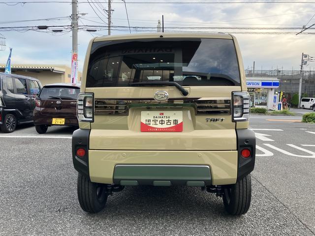 タフトＧターボ　ダーククロムベンチャー　フロントシートヒーター保証　新車保証・まごころ保証　１年間・走行距離無制限付き　純正ＣＤチューナー　フロントシートヒーター　ＬＥＤヘッドライト　パノラマカメラ　ホールド機能付き電動サイドブレーキ　カーペットマット（東京都）の中古車