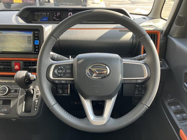タントファンクロスターボ　カーナビ　ＥＴＣ　ドライブレコーダー保証　新車保証・まごころ保証　１年間・走行距離無制限付き　純正７インチエントリーナビ　ＥＴＣ車載器　ナビ連動前後録画ドライブレコーダー　両側電動スライドドア　フロントシートヒーター　電動サイドブレーキ（東京都）の中古車