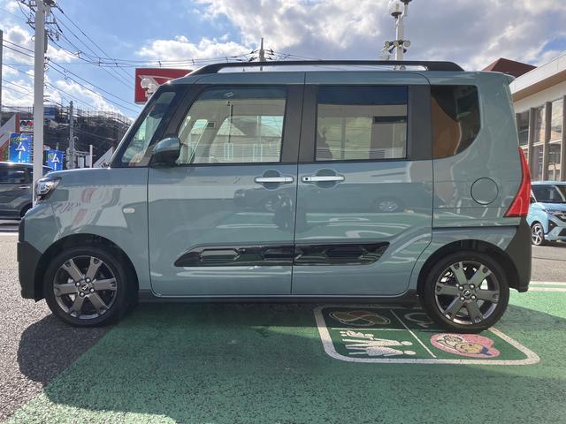 タントファンクロスターボ　カーナビ　ＥＴＣ　ドライブレコーダー保証　新車保証・まごころ保証　１年間・走行距離無制限付き　純正７インチエントリーナビ　ＥＴＣ車載器　ナビ連動前後録画ドライブレコーダー　両側電動スライドドア　フロントシートヒーター　電動サイドブレーキ（東京都）の中古車