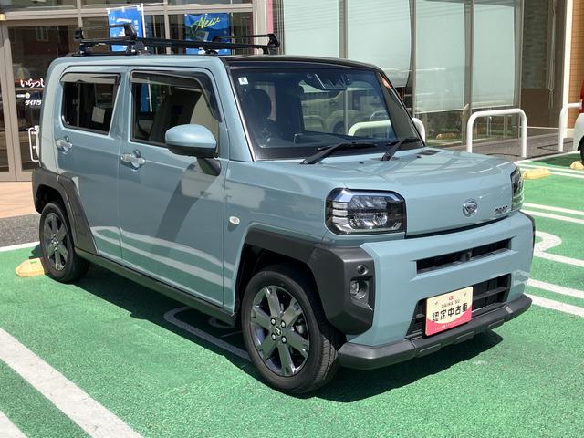 タフトＧターボ　カーナビ　ＥＴＣ　ドライブレコーダー中古車保証・距離無制限、１年付き　純正９インチスタイリッシュナビ　ＥＴＣ車載器　ナビ連動前後録画ドライブレコーダー　パノラマモニター　フロントシートヒーター　ルーフキャリア　電動サイドブレーキ（東京都）の中古車