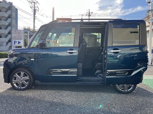 タントファンクロスターボ　カーナビ　ＥＴＣ　ドライブレコーダー保証　新車保証・まごころ保証　１年間・走行距離無制限付き　純正７インチエントリーナビ　ＥＴＣ車載器　ナビ連動前後録画ドライブレコーダー　バックモニター　両側電動スライドドア　フロントシートヒーター（東京都）の中古車