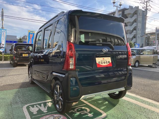 タントファンクロスターボ　カーナビ　ＥＴＣ　ドライブレコーダー保証　新車保証・まごころ保証　１年間・走行距離無制限付き　純正７インチエントリーナビ　ＥＴＣ車載器　ナビ連動前後録画ドライブレコーダー　バックモニター　両側電動スライドドア　フロントシートヒーター（東京都）の中古車