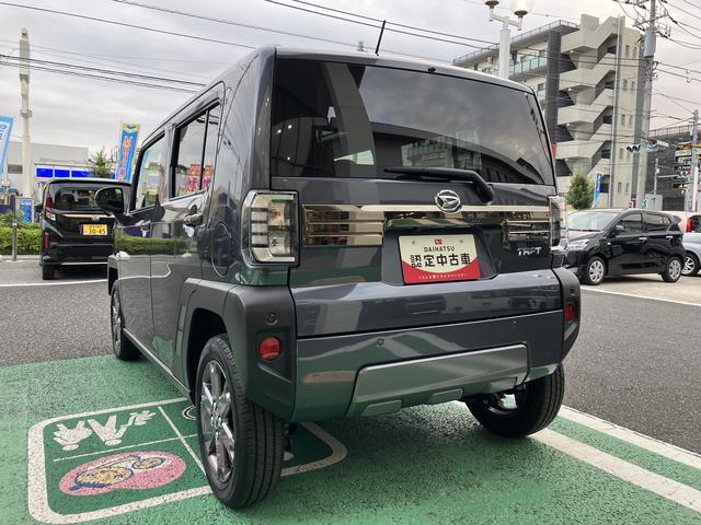 タフトＧ　ダーククロムベンチャー　　フロントシートヒーター保証　新車保証・まごころ保証　１年間・走行距離無制限付き　純正ＣＤチューナー　ホールド機能付き電動サイドブレーキ　フロントシートヒーター　ガラスルーフ　ＬＥＤヘッドライト　ダークブラックメッキパック（東京都）の中古車