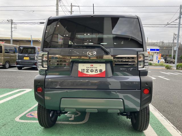 タフトＧ　ダーククロムベンチャー　　フロントシートヒーター保証　新車保証・まごころ保証　１年間・走行距離無制限付き　純正ＣＤチューナー　ホールド機能付き電動サイドブレーキ　フロントシートヒーター　ガラスルーフ　ＬＥＤヘッドライト　ダークブラックメッキパック（東京都）の中古車