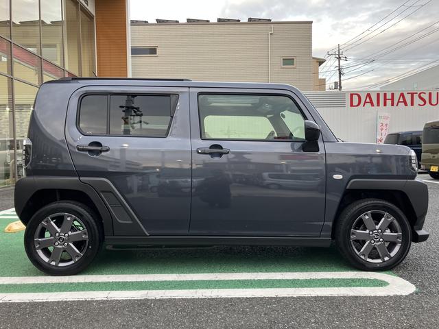 タフトＧ　ダーククロムベンチャー　　フロントシートヒーター保証　新車保証・まごころ保証　１年間・走行距離無制限付き　純正ＣＤチューナー　ホールド機能付き電動サイドブレーキ　フロントシートヒーター　ガラスルーフ　ＬＥＤヘッドライト　ダークブラックメッキパック（東京都）の中古車