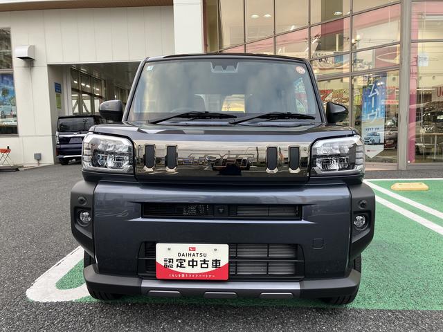 タフトＧ　ダーククロムベンチャー　　フロントシートヒーター保証　新車保証・まごころ保証　１年間・走行距離無制限付き　純正ＣＤチューナー　ホールド機能付き電動サイドブレーキ　フロントシートヒーター　ガラスルーフ　ＬＥＤヘッドライト　ダークブラックメッキパック（東京都）の中古車