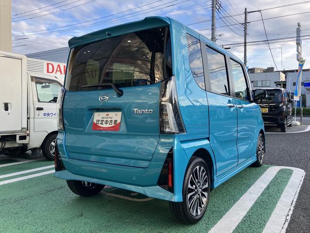 タントカスタムRS カーナビ ETC ドライブレコーダー保証 新車保証・まごころ保証 1年間・走行距離無制限付き 純正7インチエントリーナビ ETC車載器 ナビ連動前後録画ドライブレコーダー フロントシートヒーター 両側電動スライドドア 電動パーキング(東京都)の中古車