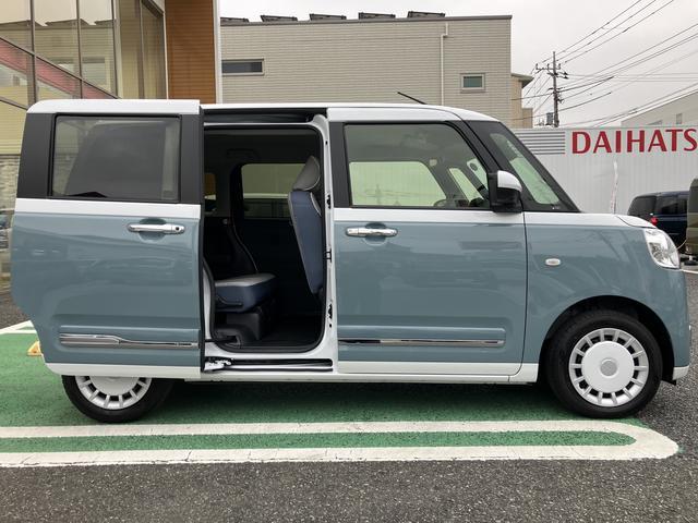 ムーヴキャンバスストライプスG フロントシートヒーター 電動スライドドア保証 新車保証・まごころ保証 1年間・走行距離無制限付き 次世代スマートアシスト 両側電動スライドドア フロントシートヒーター ほっとカップホルダー LEDヘッドライト 電動格納ミラー キーフリー(東京都)の中古車