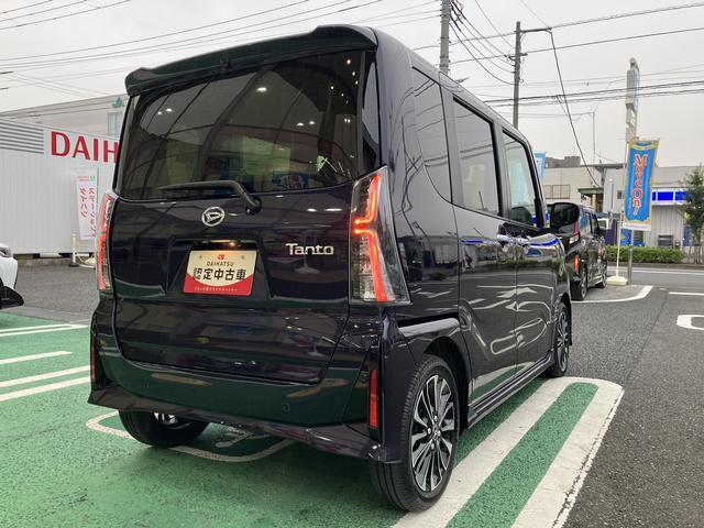タントカスタムRS カーナビ ETC ドライブレコーダー保証 新車保証・まごころ保証 1年間・走行距離無制限付き 純正7インチエントリーナビ ETC車載器 ナビ連動前後録画ドライブレコーダー 両側電動スライドドア ターボ LEDヘッドライト キーフリー(東京都)の中古車