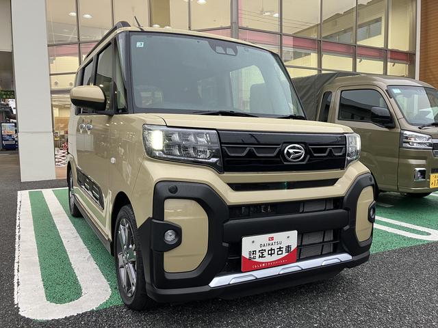 タントファンクロスターボ　７インチ純正ナビ　前後ドラレコ　ＥＴＣ保証　新車保証・まごころ保証　１年間・走行距離無制限付き　７インチ純正ナビ　前後ドライブレコーダー　ＥＴＣ　バックカメラ　スマートアシスト　クリアランスソナー　電動スライドドア　ＬＥＤヘッドライト（東京都）の中古車