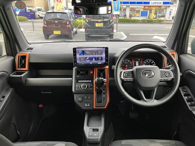 タフトＧターボ　カーナビ　ＥＴＣ　ドライブレコーダー中古車保証・距離無制限、１年付き　純正９インチスタイリッシュナビ　ＥＴＣ車載器　パノラマモニター　ナビ連動前後録画ドライブレコーダー　フロントシートヒーター　キーフリ　アダプティブクルーズコントロール（東京都）の中古車