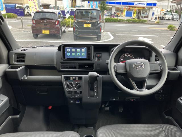 ハイゼットカーゴクルーズターボ　カーナビ　ＥＴＣ　ドライブレコーダー中古車保証・距離無制限、１年付き　純正７インチスタンダードナビ　バックモニター　ナビ連動前後録画ドライブレコーダー　ＥＴＣ車載器　エンジンプッシュスタート　電動格納ミラー　ハロゲンヘッドライト（東京都）の中古車