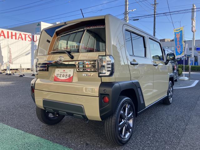 タフトＧ　ダーククロムベンチャー　フロントシートヒーター中古車保証・距離無制限、１年付き　オートライト　ＬＥＤヘッドライト　ＬＥＤフォグランプ　キーフリー　ホールド機能付き電動パーキングブレーキ　オートホールド　フロントシートヒーター　カーペットマット（東京都）の中古車