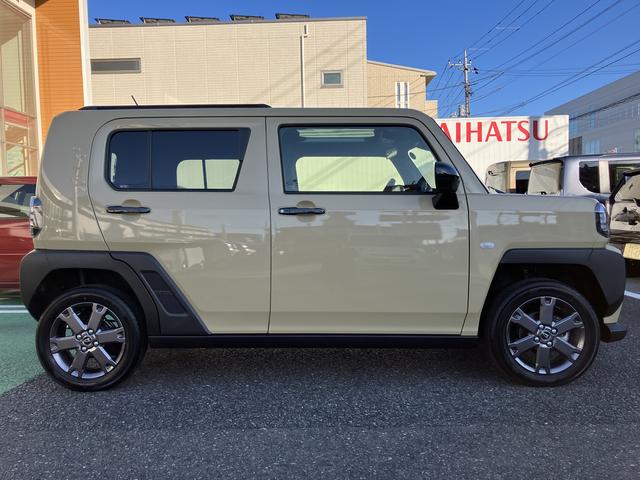 タフトＧ　ダーククロムベンチャー　フロントシートヒーター中古車保証・距離無制限、１年付き　オートライト　ＬＥＤヘッドライト　ＬＥＤフォグランプ　キーフリー　ホールド機能付き電動パーキングブレーキ　オートホールド　フロントシートヒーター　カーペットマット（東京都）の中古車