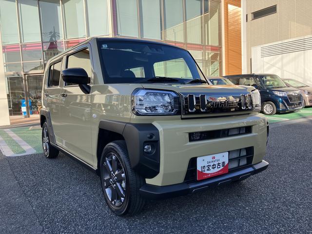 タフトＧ　ダーククロムベンチャー　フロントシートヒーター中古車保証・距離無制限、１年付き　オートライト　ＬＥＤヘッドライト　ＬＥＤフォグランプ　キーフリー　ホールド機能付き電動パーキングブレーキ　オートホールド　フロントシートヒーター　カーペットマット（東京都）の中古車