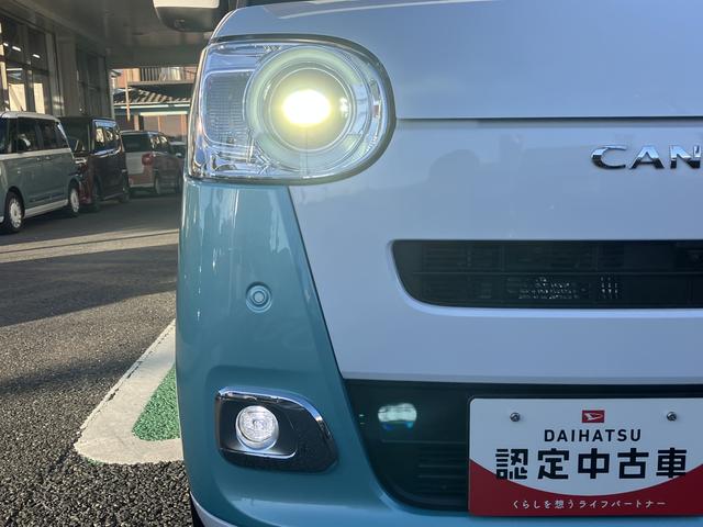 ムーヴキャンバスストライプスG フロントシートヒーター 電動サイドブレーキ中古車保証・距離無制限、1年付き オートライト LEDヘッドライト LEDフォグランプ キーフリー 両側電動スライドドア フロントシートヒーター ホールド機能付き電動サイドブレーキ カーペットマット(東京都)の中古車