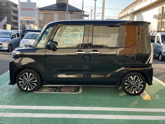 タントカスタムRS カーナビ ETC ドライブレコーダー中古車保証・距離無制限、1年付き 純正7インチエントリーナビ パノラマモニター ETC車載器 ナビ連動前後録画ドライブレコーダー 両側電動スライドドア フロントシートヒーター ターボ キーフリー(東京都)の中古車