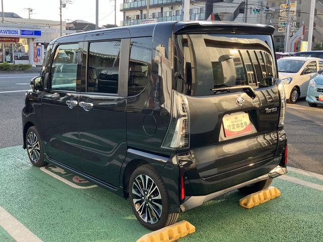 タントカスタムRS カーナビ ETC ドライブレコーダー中古車保証・距離無制限、1年付き 純正7インチエントリーナビ パノラマモニター ETC車載器 ナビ連動前後録画ドライブレコーダー 両側電動スライドドア フロントシートヒーター ターボ キーフリー(東京都)の中古車