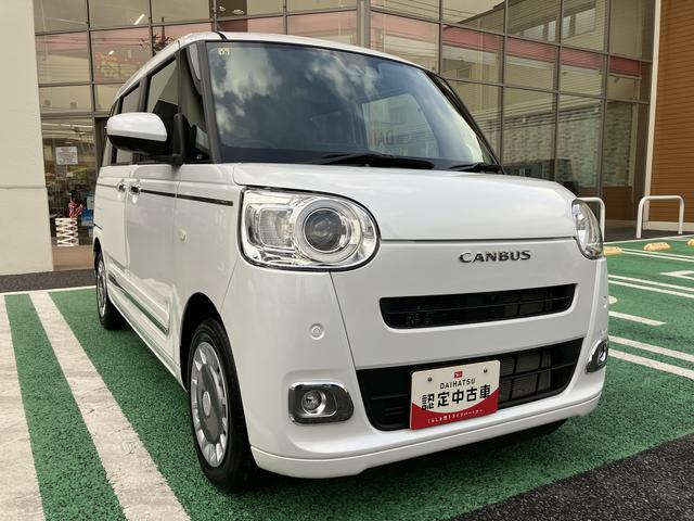 ムーヴキャンバスセオリーＧ　ディスプレイオーディオ　両側電動スライドドア保証　新車保証・まごころ保証　１年間・走行距離無制限付き　純正９インチディスプレイオーディオ　両側電動スライドドア　ほっとカップホルダー　ＬＥＤヘッドライト　カーペットマット　キーフリー（東京都）の中古車