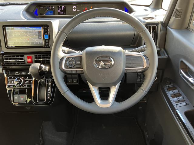 タントカスタムＲＳ　カーナビ　ＥＴＣ　ドライブレコーダー中古車保証・距離無制限、１年付き　純正７インチエントリーナビ　バックモニター　ＥＴＣ車載器　ナビ連動前後録画ドライブレコーダー　フロントシートヒーター　ＬＥＤヘッドライト　両側電動スライドドア　ターボ（東京都）の中古車