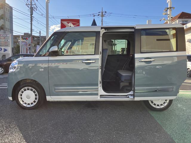 ムーヴキャンバスストライプスG フロントシートヒーター キーフリー保証 新車保証・まごころ保証 1年間・走行距離無制限付き 純正CDチューナー フロントシートヒーター 両側電動スライドドア ホールド機能付き電動サイドブレーキ ほっとカップホルダー カーペットマット(東京都)の中古車