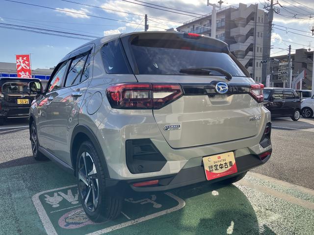 ロッキープレミアムＧ　ＨＥＶ　カーナビ　ＥＴＣ　ドラレコ保証　新車保証・まごころ保証　１年間・走行距離無制限付き　純正９インチプレミアムナビ　パノラマモニター　ナビ連動前後録画ドライブレコーダー　ＥＴＣ車載器　フロントシートヒーター　電動パーキングブレーキ（東京都）の中古車