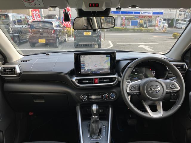 ロッキープレミアムＧ　ＨＥＶ　カーナビ　ＥＴＣ　ドラレコ保証　新車保証・まごころ保証　１年間・走行距離無制限付き　純正９インチプレミアムナビ　パノラマモニター　ナビ連動前後録画ドライブレコーダー　ＥＴＣ車載器　フロントシートヒーター　電動パーキングブレーキ（東京都）の中古車