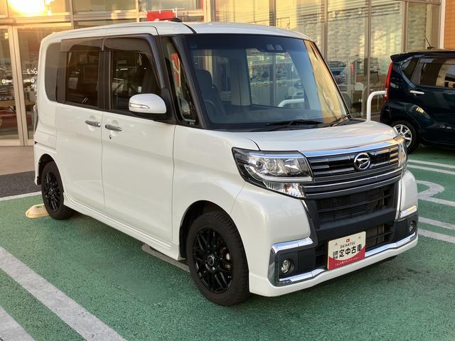 タントカスタムＲＳ　トップエディションＳＡIII　カーナビ　ＥＴＣ保証・まごころ保証　１年間・走行距離無制限付き　７インチナビ　バックカメラ　ＥＴＣ車載器　左右電動スライドドア　運転席シートヒーター　キーフリーシステム　社外アルミホイール＆スタッドレスタイヤ（東京都）の中古車