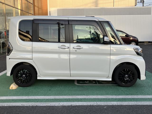 タントカスタムＲＳ　トップエディションＳＡIII　カーナビ　ＥＴＣ保証・まごころ保証　１年間・走行距離無制限付き　７インチナビ　バックカメラ　ＥＴＣ車載器　左右電動スライドドア　運転席シートヒーター　キーフリーシステム　社外アルミホイール＆スタッドレスタイヤ（東京都）の中古車