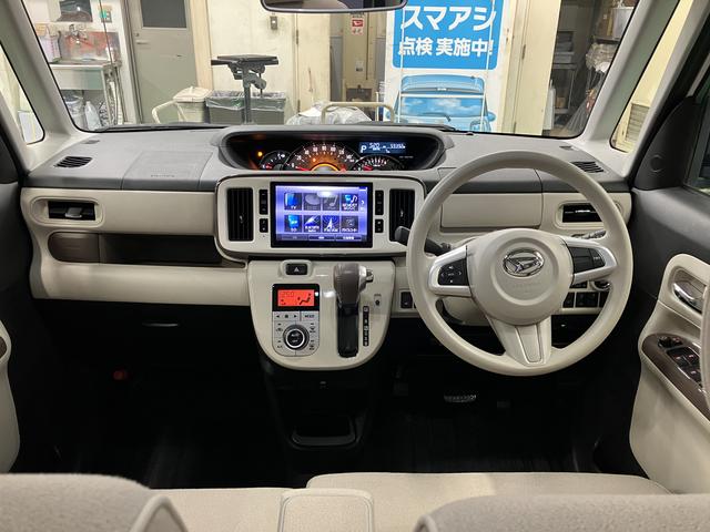 ムーヴキャンバスＧメイクアップリミテッド　ＳＡIII　カーナビ　ＥＴＣ保証　まごころ保証　１年間・走行距離無制限付き　８インチナビ　ＴＶキット　パノラマモニター対応カメラ　ドラレコ　ＥＴＣ　左右電動スライドドア　オートエアコン　運転席シートヒーター　アイドリングストップ（東京都）の中古車