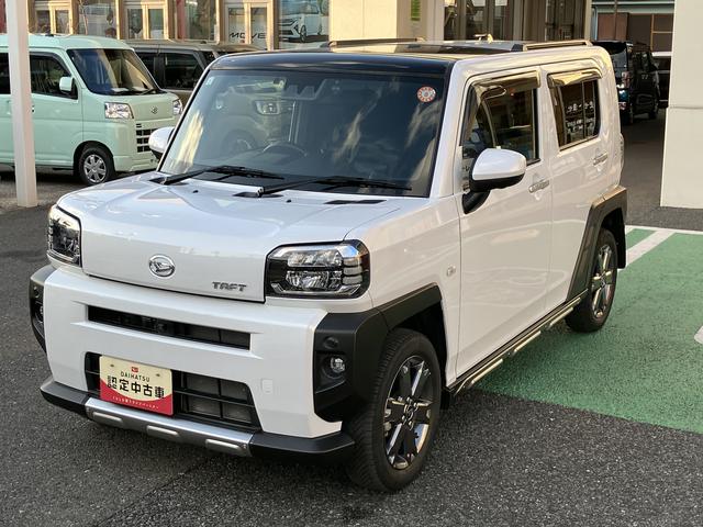 タフトＧターボ　７インチ純正ナビ　前後ドラレコ　ＥＴＣまごころ保証　１年間・走行距離無制限付き　７インチ純正ナビ　前後ドラレコ　ＥＴＣ車載器　パノラマモニター　アダプティブクルーズコントロール　左右シートヒーター　電動サイドブレーキ　マッドガード（東京都）の中古車