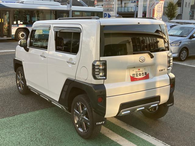 タフトＧターボ　７インチ純正ナビ　前後ドラレコ　ＥＴＣまごころ保証　１年間・走行距離無制限付き　７インチ純正ナビ　前後ドラレコ　ＥＴＣ車載器　パノラマモニター　アダプティブクルーズコントロール　左右シートヒーター　電動サイドブレーキ　マッドガード（東京都）の中古車