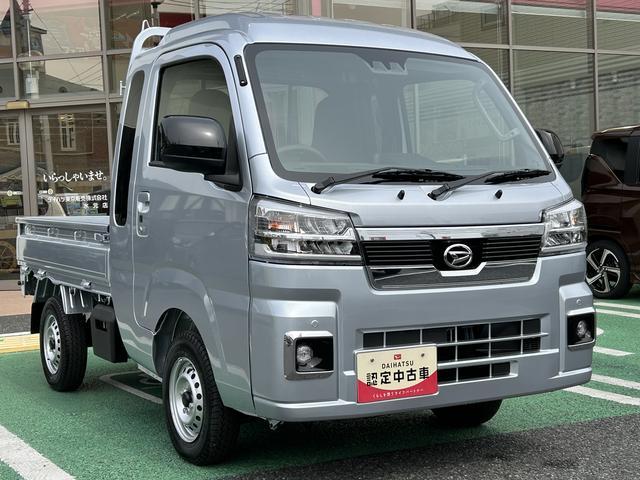 ハイゼットトラックジャンボエクストラ　届け出済み未使用車　キーフリー保証　新車保証・まごころ保証　１年間・走行距離無制限付き　スマートインナーミラー　エンジンプッシュスタート　電動格納ミラー　シートリクライニング　マニュアルエアコン　オーディオレス（東京都）の中古車